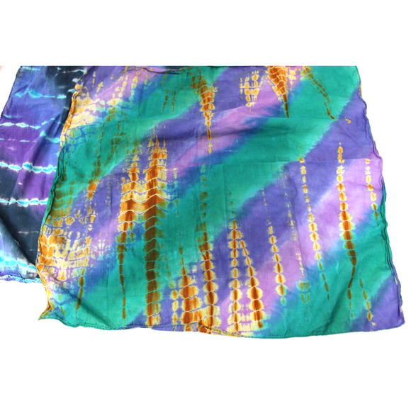 2 Headcovers Unlimited Tie Died Bandanna Cotton Scarf 22" Square - Picture 3 of 9